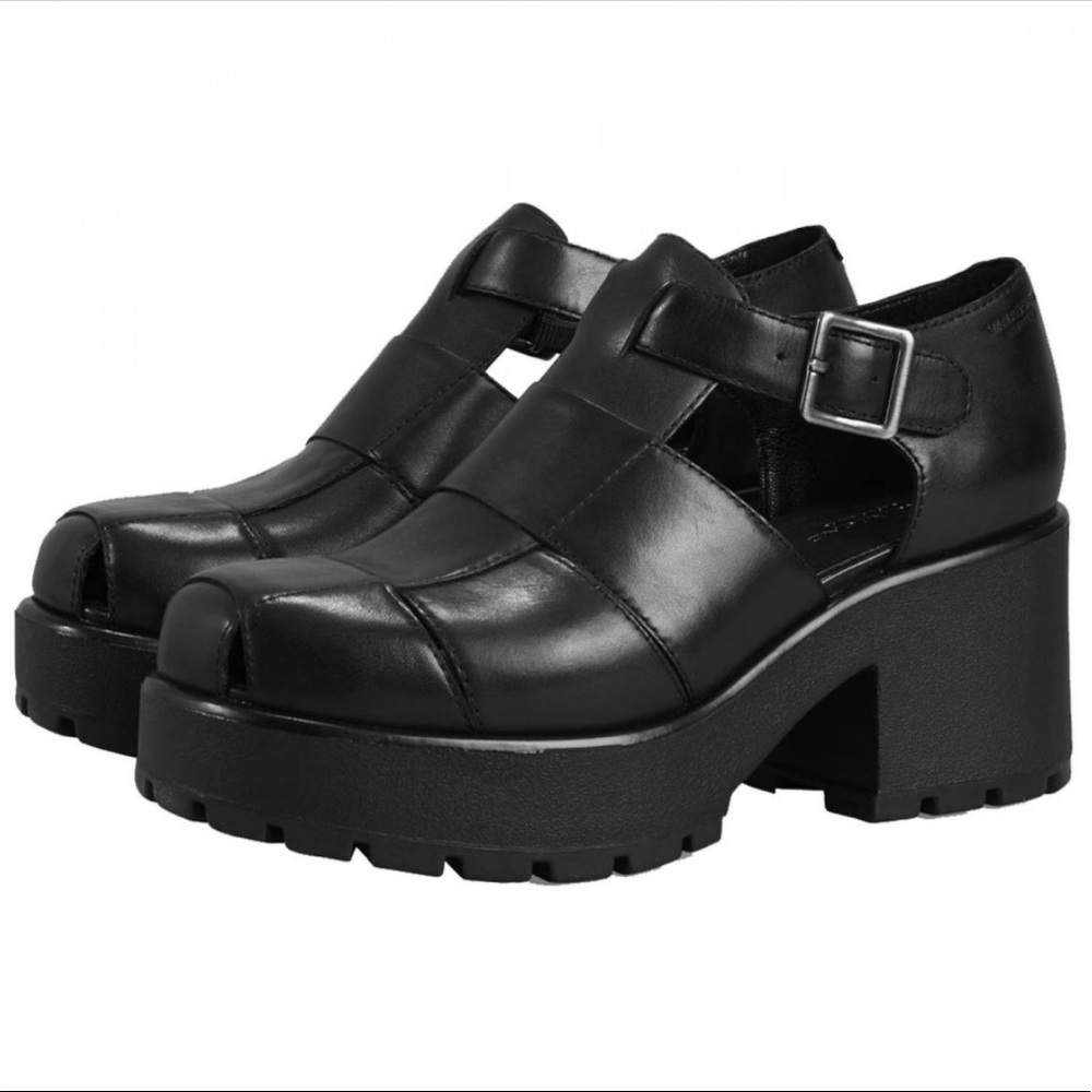 Black Vagabond Platform Sandals